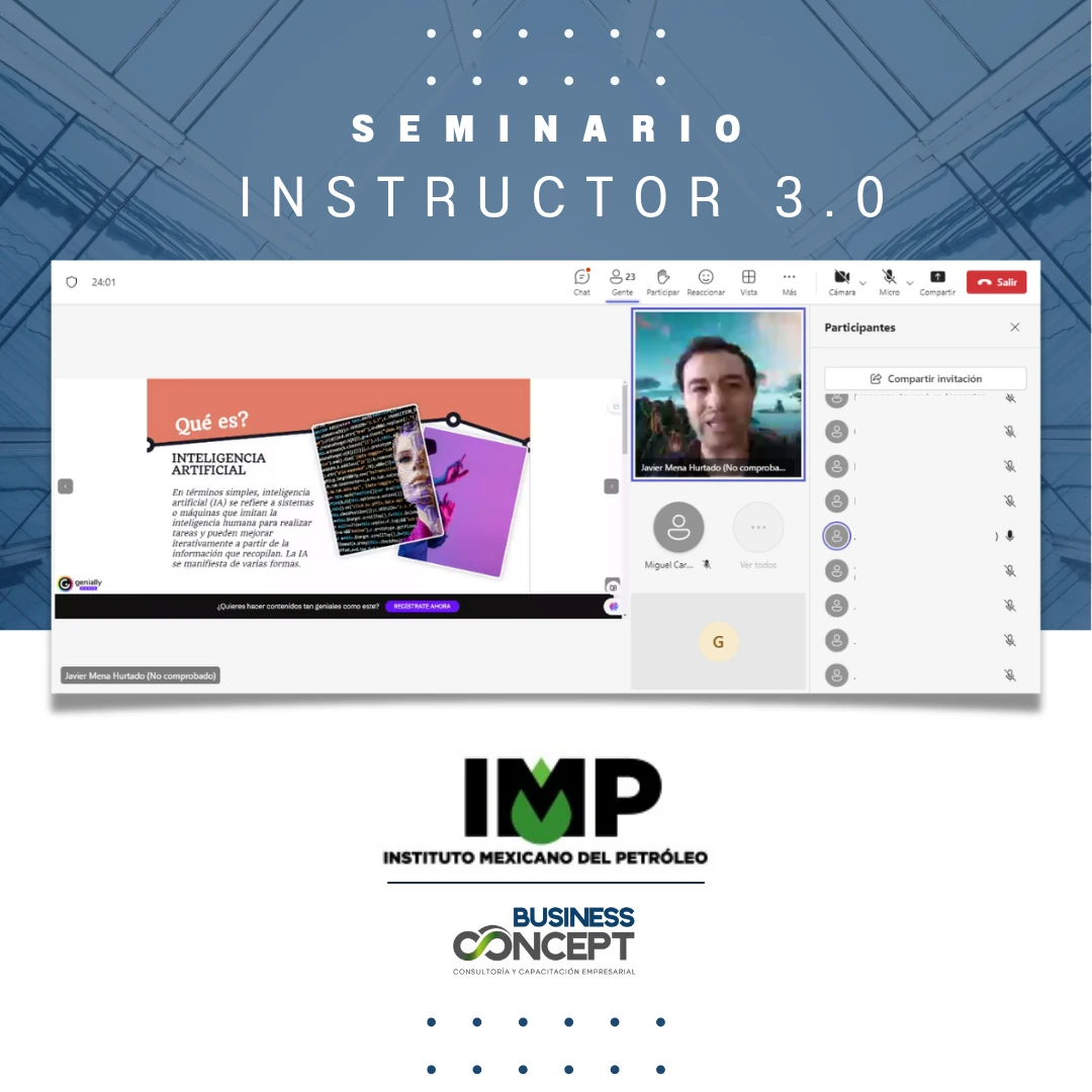 Fotografía de una experiencia de capacitación de Business Concept: Instructor 3.0